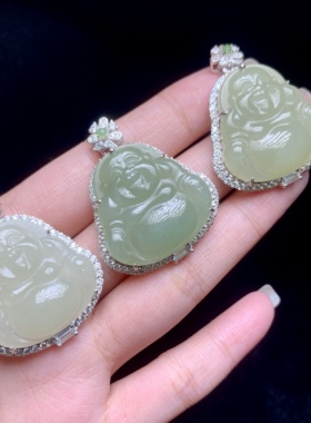 云上叙17 DS53114 和田玉吊坠多样性发一件23×23×7mm （甄选）