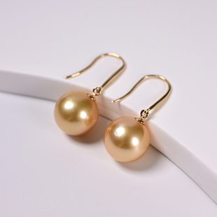 商城 云上叙18K金海水珍珠耳钩 V78453 多样性发其一10.5mm