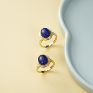 云上叙17 DS08425 青金石戒指-多样性发一件-9*11mm（甄选）