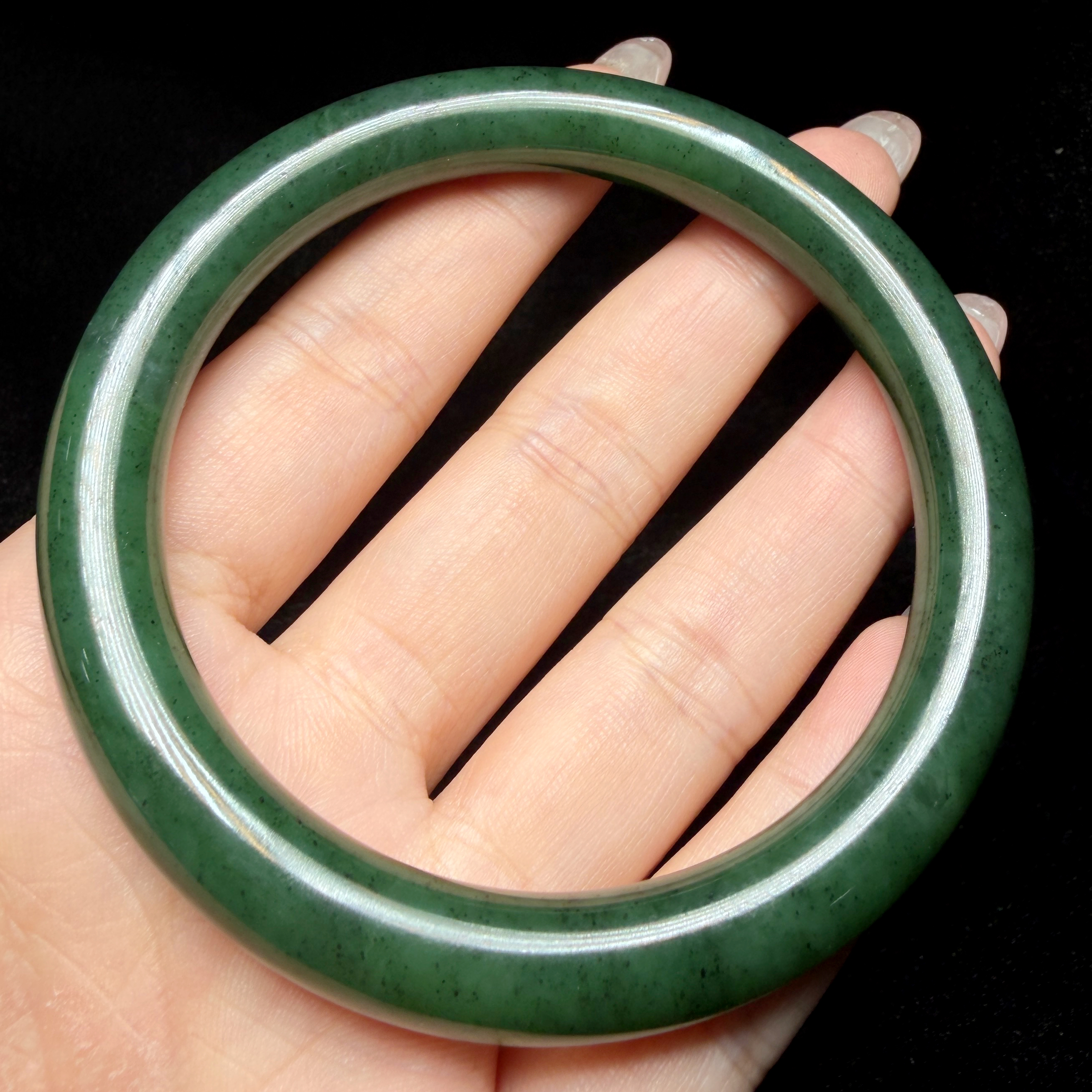 【云上叙】和田玉手镯-多样性发其一-8*8mm-V23049-E（商城）