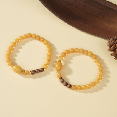 云上叙17 DS31159 蜜蜡DIY单圈手串-多样性发一件-6.5mm（甄选）