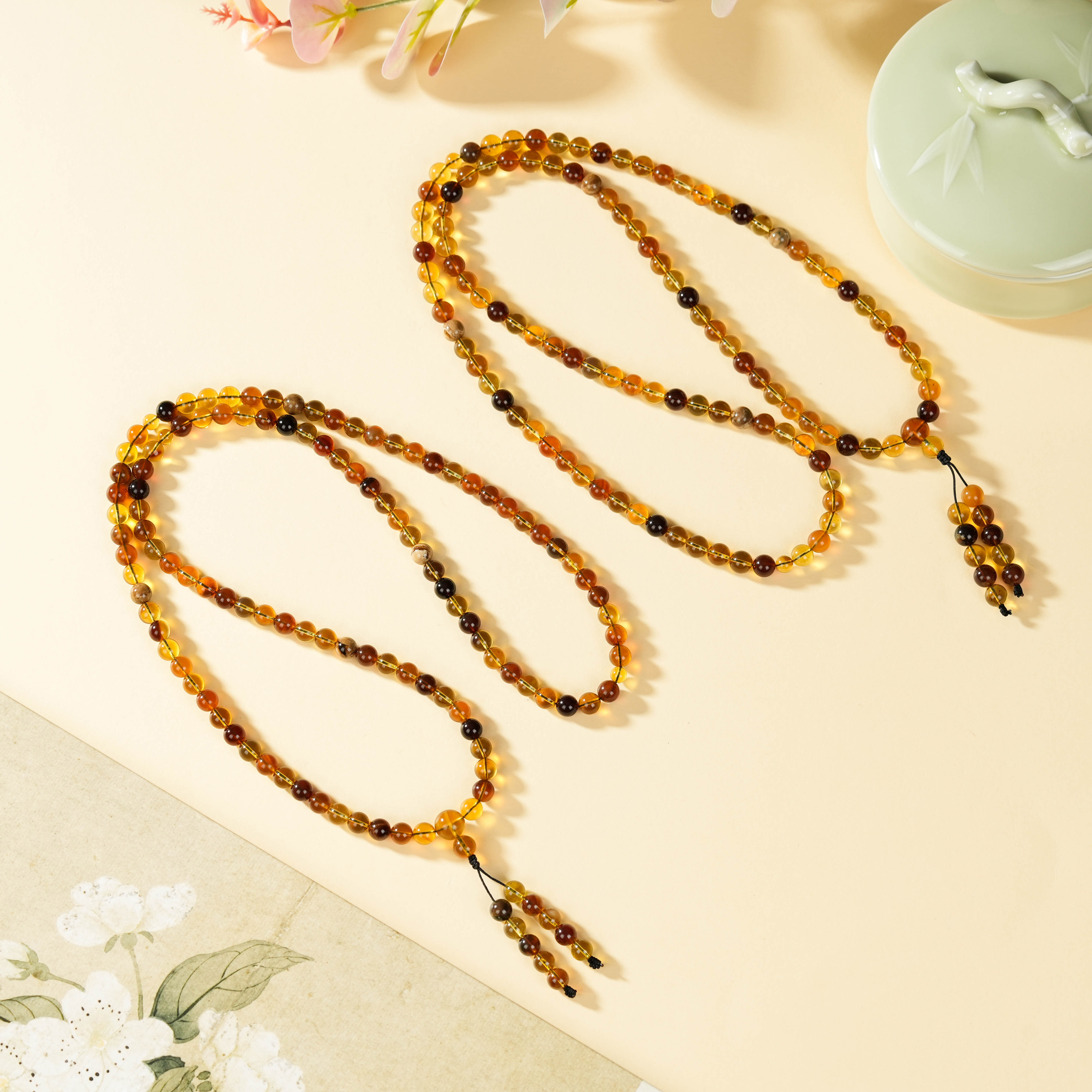 云上叙14 DS88277 -琥珀长链-多样性发其一-7mm（甄选）