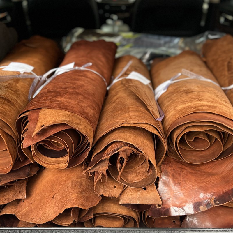 设计师款!市场无!水洗做旧马臀皮 1.8mm植鞣 服装鞋材