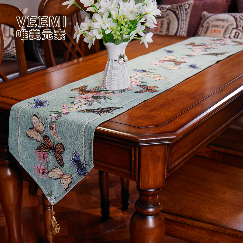 英伦风米字旗桌旗欧式电视柜盖布美式乡村鞋柜盖布防尘咖啡馆桌布