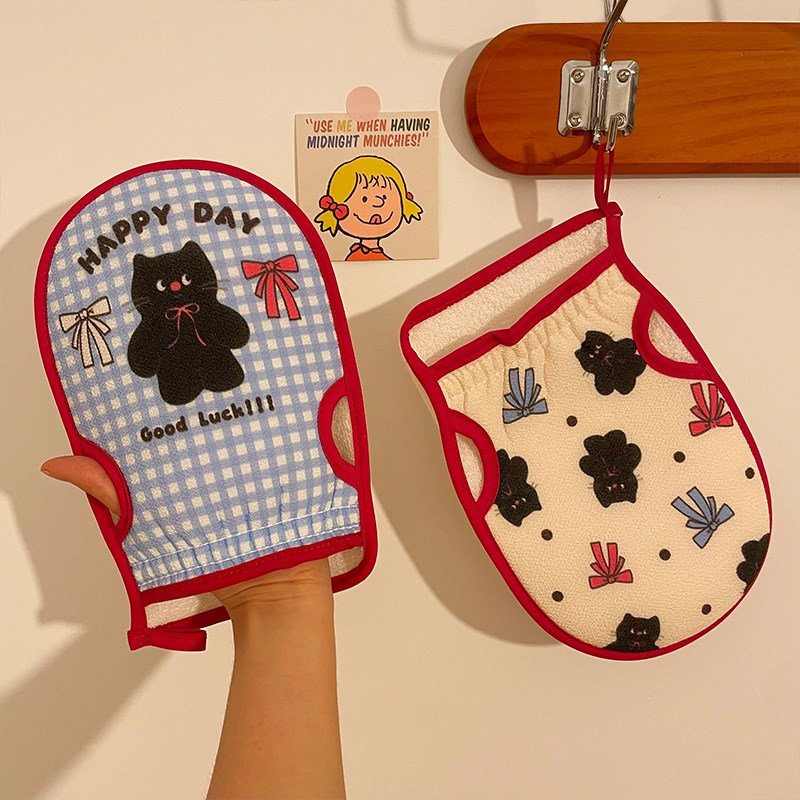 可爱搓澡巾搓泥神器女士洗澡巾双面家用不伤皮肤沐浴洗澡手套