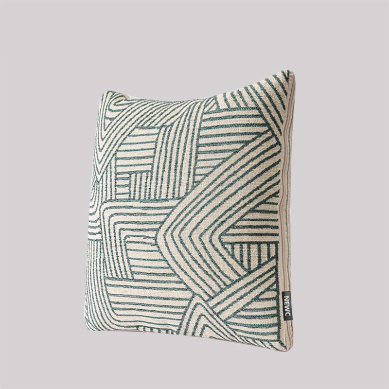 新宸优品复古线条抱枕被子两用办公室午睡空调盖毯可折叠