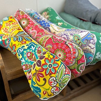 特价艾草腰枕荞麦壳腰垫睡眠腰椎家用护腰间盘靠枕靠垫护颈护腰