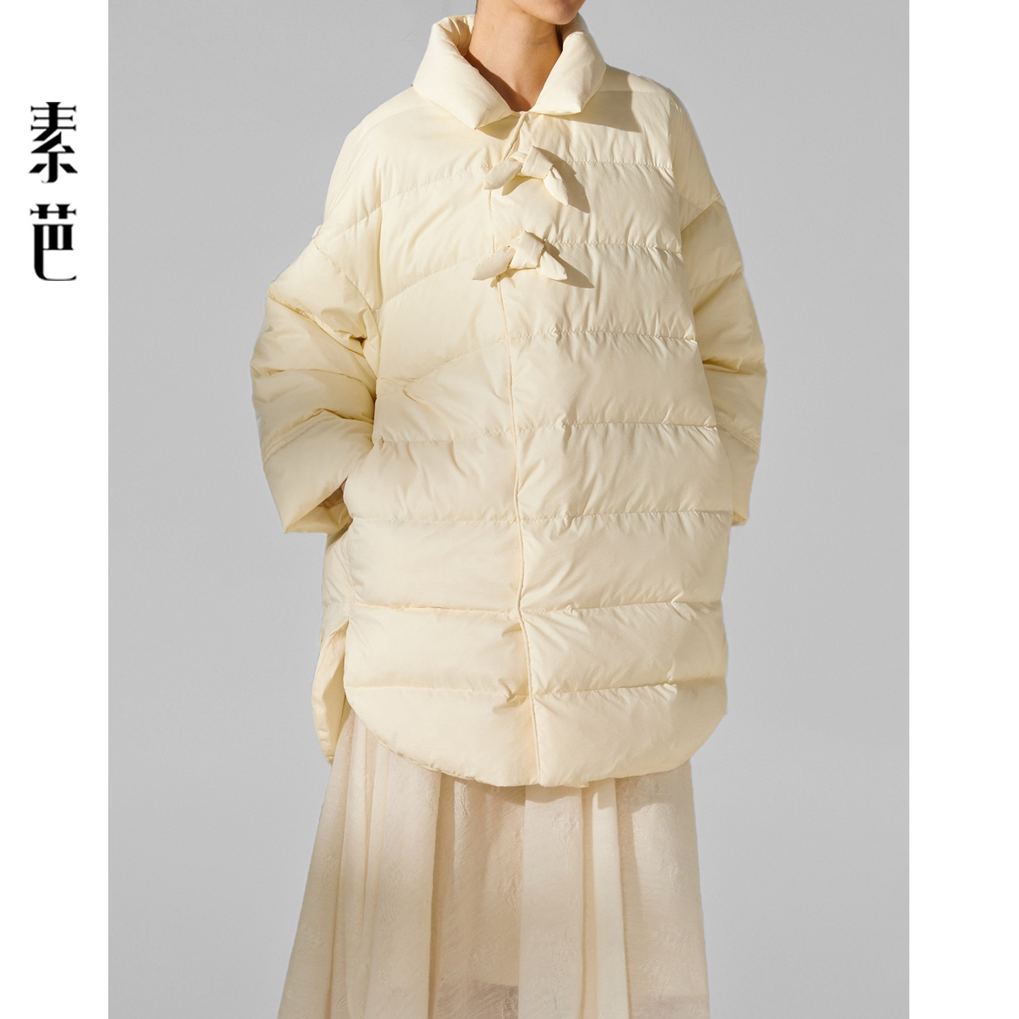 新中式轻暖斜襟羽绒服