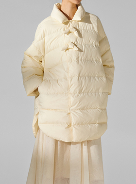 素芭新中式轻暖斜襟羽绒服女士冬季高级感时尚轻奢保暖外套SJ0788