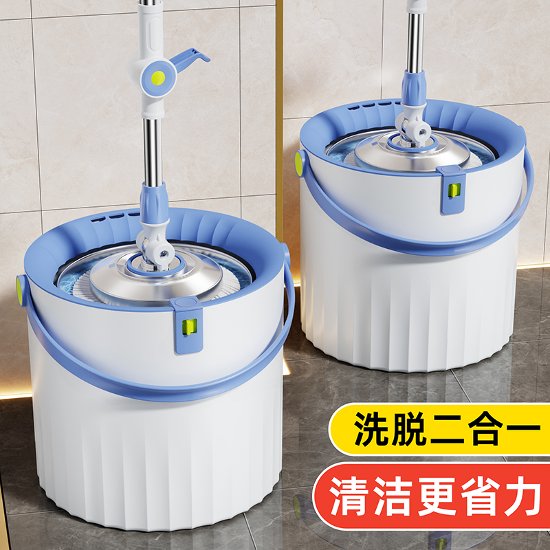 旋转拖把免手洗新款家用懒人自拧水桶一拖净自动脱水甩干地拖墩布
