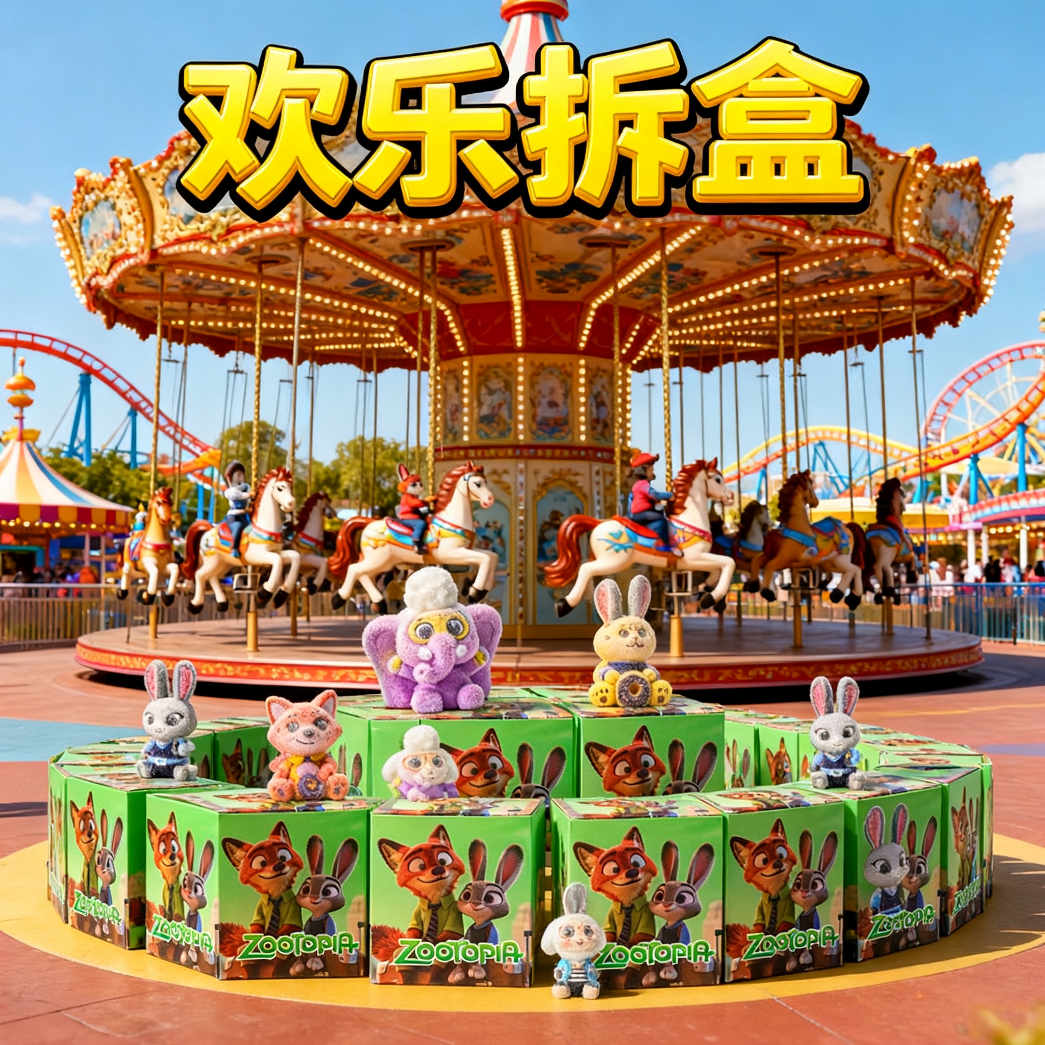 新款疯狂动物城2盲盒电影周边洞乐手办抽奖儿童玩具公仔学生礼物