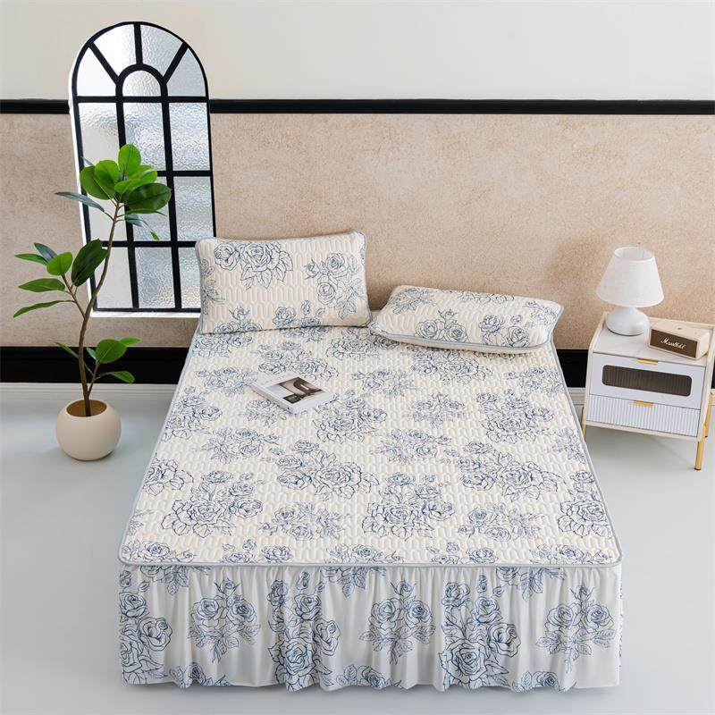 A类母婴级乳胶冰丝凉席夏季床单凉垫三件套2025新款婴儿可用床垫