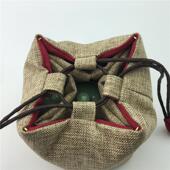 一壶四杯袋 麻布收纳袋茶杯袋茶壶袋布袋便携旅行茶具包 快客杯袋