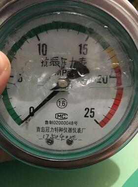 YTN100ZT耐震轴向压力表0.6,1,1.6,2.5等MPA青岛冠力特种仪器仪表