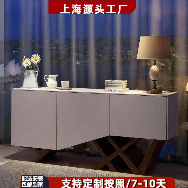 现代简约烤漆餐边柜创意艺术茶水
