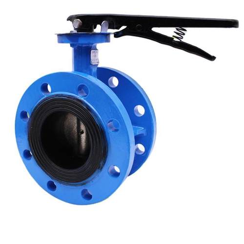 41X-10/16Q手柄法兰软密封蝶阀球磨铸铁 DN50 65 80 100 125 150