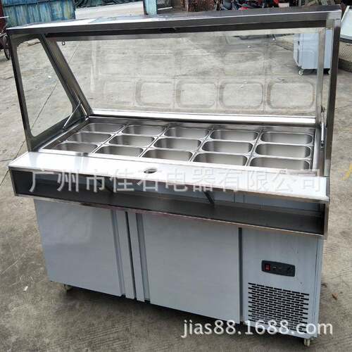 厂家供应色拉水果冷藏展示柜商用沙拉冷藏柜110V抓码柜厂家
