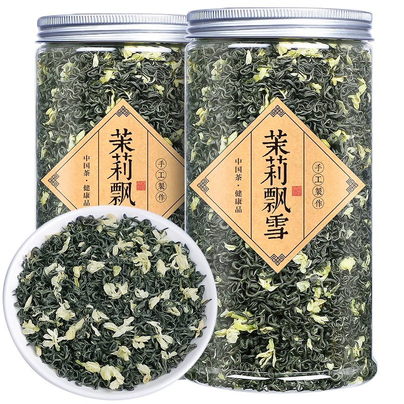 2024 新茶茉莉花茶特级四川炒花毛峰毛尖飘雪 花草茶叶散装手工