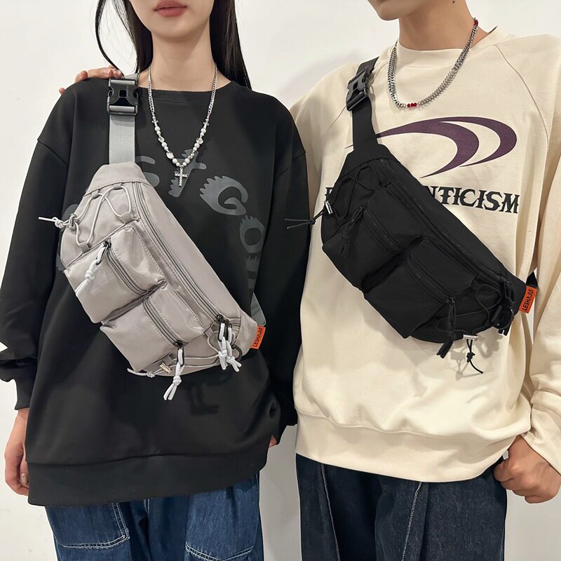 斜挎包男日系潮牌男生户外单肩包