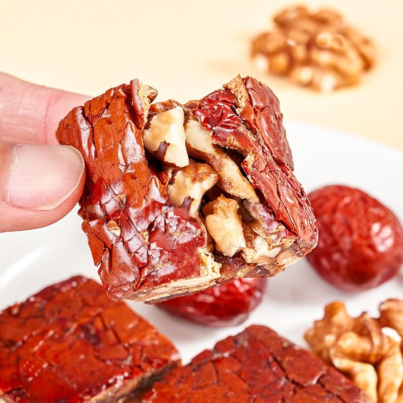 枣仁派500g新疆特产红枣夹核桃仁红枣夹心传统糕点孕妇零食无添加