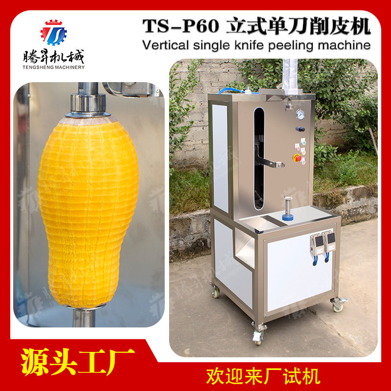 多功能连续式电动瓜果削皮机 瓜果去皮机 小南瓜去皮削皮器