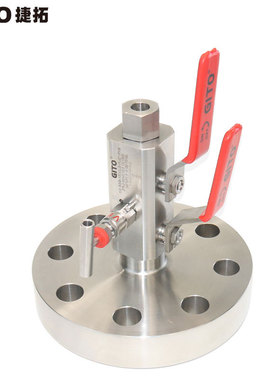 GITO捷拓 不锈钢F316L锻造法兰高压SBB球阀 螺纹双球阀门