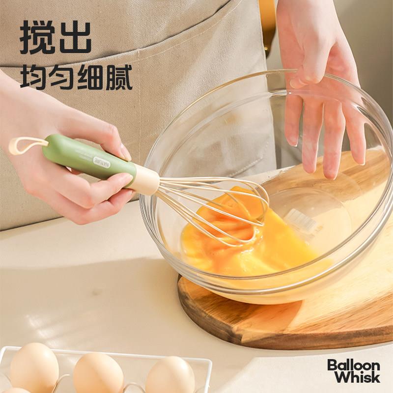 硅胶打蛋器家用蛋糕烘焙工具耐高温手动打蛋神器蛋抽鸡蛋搅拌器
