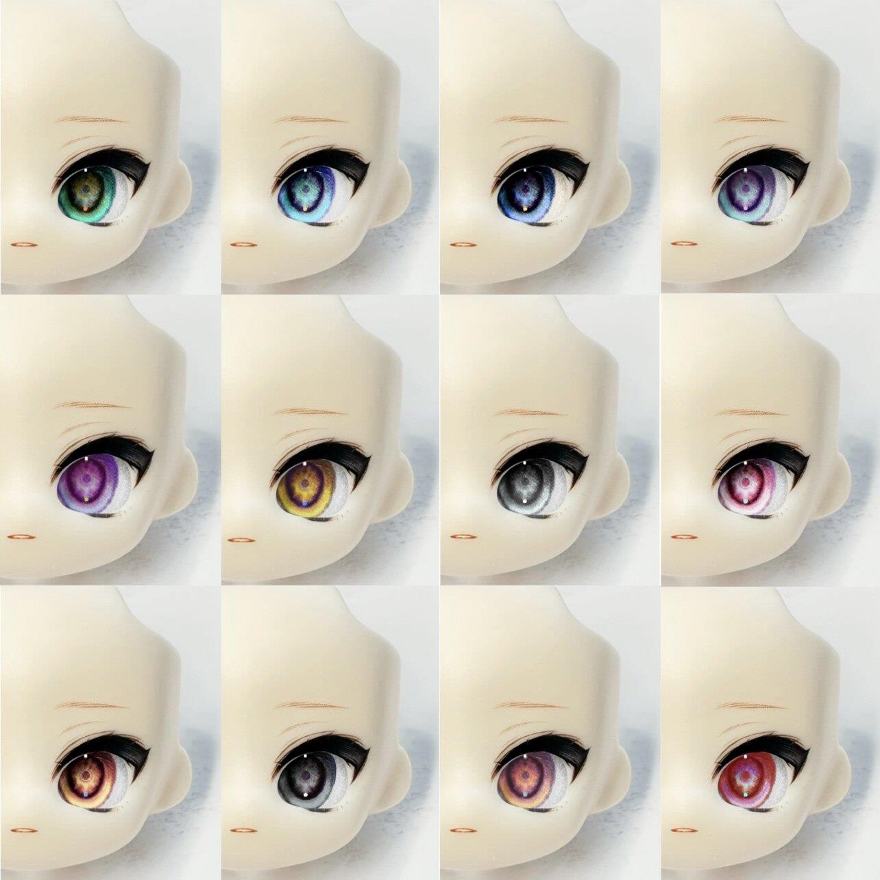 【吵：宇宙虹膜】追人眼玻璃眼片BJD娃娃眼珠ob11眼睛配件基础款