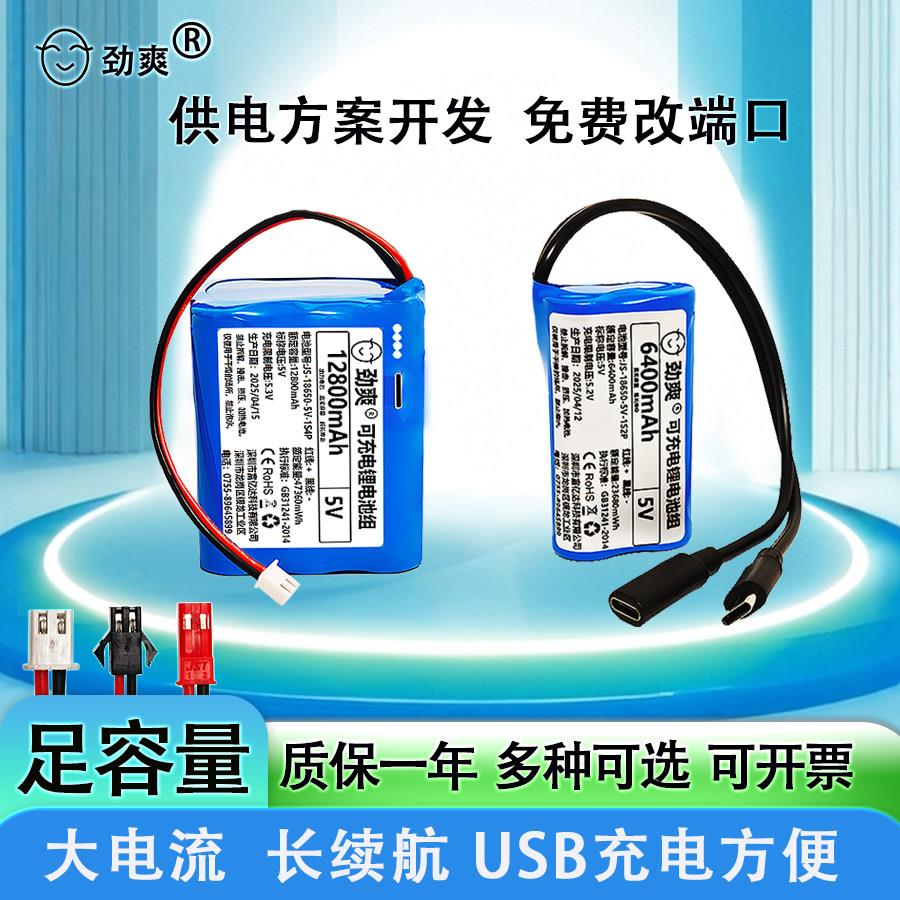 劲爽5V伏大电流锂电池wifi单片机开发板LED灯监控智能小车USB充电