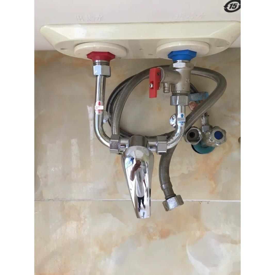 电热水器配件冷热水龙头混水阀明装水阀淋浴混合阀U型配大全