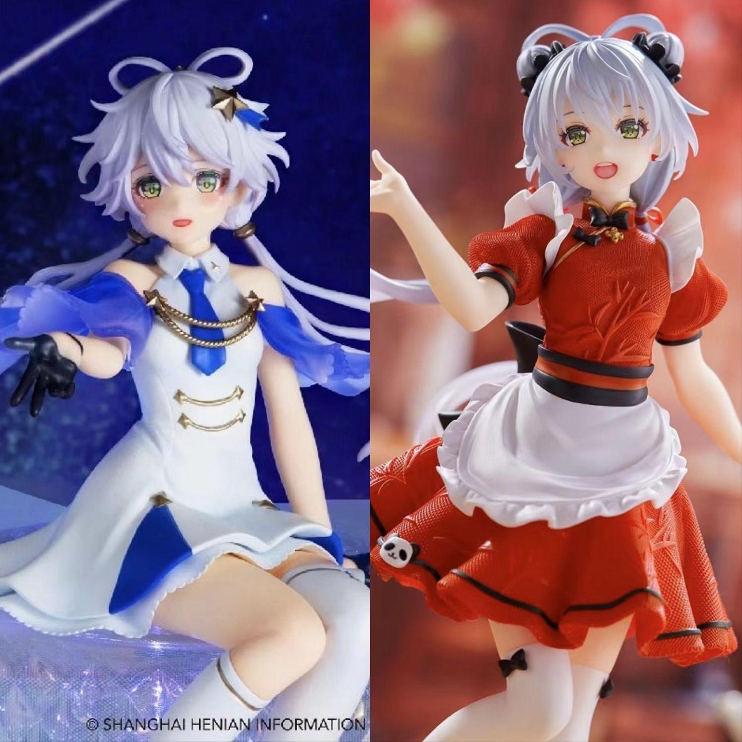 初音未来手办洛天依流星雨泡面二次元美少女桌面摆件公仔人偶礼物
