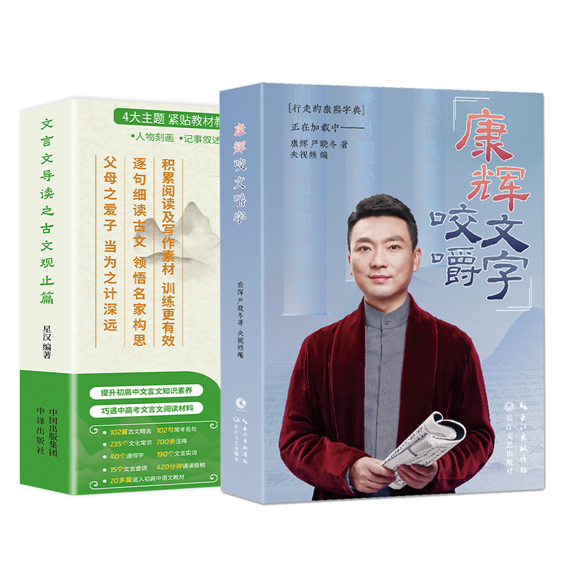 康辉咬文嚼字 书籍 康辉说 央视主播康熙字典正版小学生初中高中语文易错字