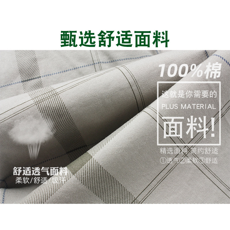 纯棉沙滩裤宽松大l码爸爸短裤中老年男士松紧腰五分裤夏季休闲裤