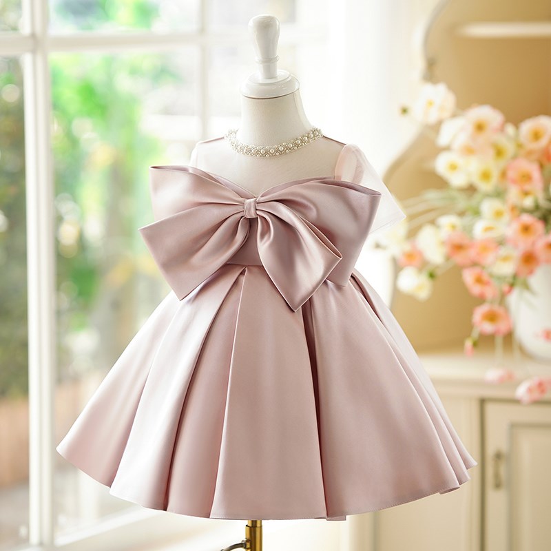 儿童公主裙礼服生日周岁蓬蓬裙钢琴演奏礼服女童S主持人演出服高