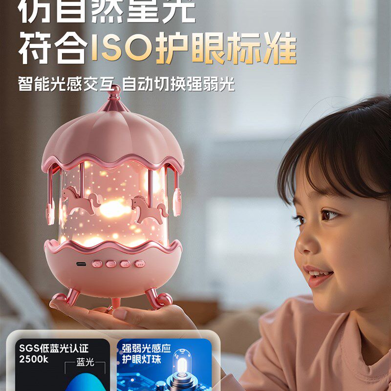 女孩子投影仪星空灯儿童发夜光玩具B2025年新款生日礼物满天星卧