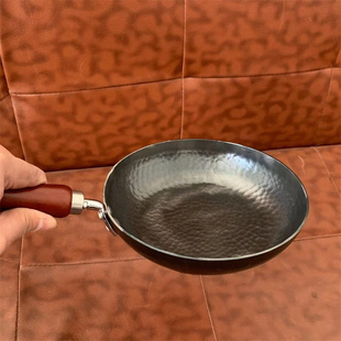 章丘式无涂层健康精铁小号平底锅早餐煎J蛋煎饺牛排烙饼铁锅煎盘