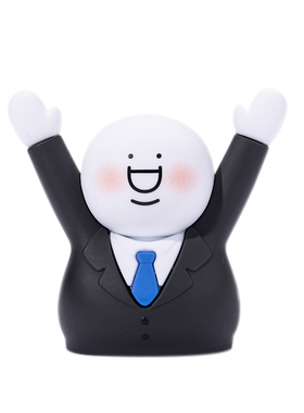 小蓝和他的朋友Gl胖名片夹展示玩具沙雕创意办公室装饰品桌面摆件