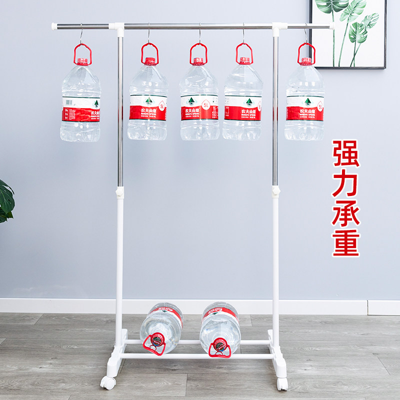 落地晾 衣架室内宿舍用折叠v阳台晒卧室挂家用架 子凉杆伸缩小神