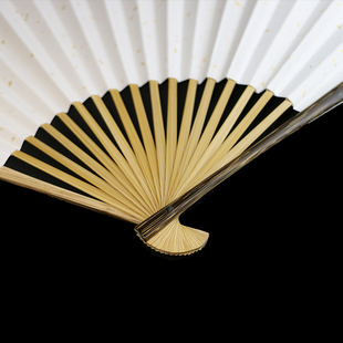 95寸18方棕竹u扇骨文玩扇子苏工扇面折扇