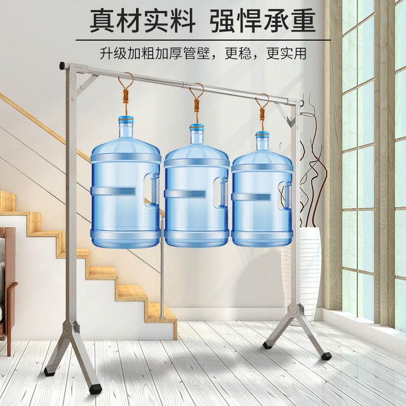 落地折叠单杆式晾衣架卧室内挂衣家用阳台M室外凉晒被子杆宿舍神