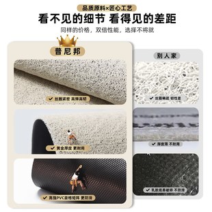 喜庆红色入户门地垫进门脚垫x玄关家用户外门口防滑地毯丝圈可裁