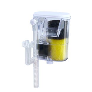 除油膜小鱼缸水泵水循环小型净水系 鱼缸过滤器c三合一瀑布壁挂式