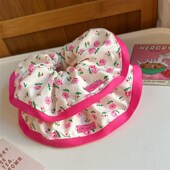 玫粉少女宠物围巾布偶德文约克夏防脏口水M巾猫狗出游围嘴碎花围