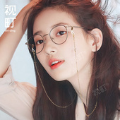眼镜链条女潮人挂脖复古网红v明星款 不褪色老花镜挂绳绳子防 时尚