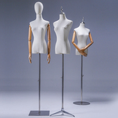 服装 橱窗半全身人台D衣服展示架假人体婚纱模特架 店模特道具女装