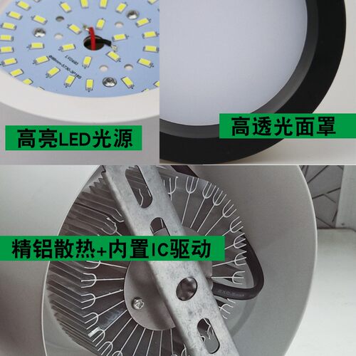 高亮LEDd明装筒灯免开孔天花灯吸顶桶灯商用黑色圆柱灯服装店铺灯