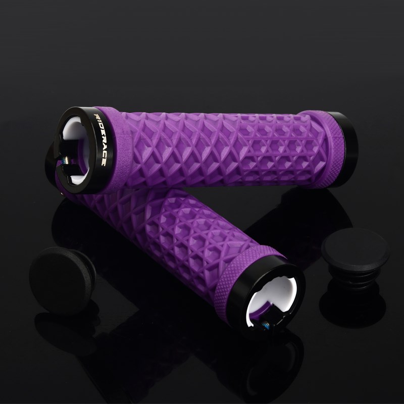 自行车把套多彩把手山地车车把E防滑锁死骑行手把套握把配件