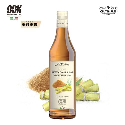 ODK黄糖甘蔗风味糖浆750ml/1kg 意大利进口基底糖浆调茶调咖