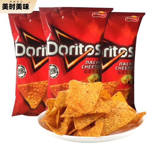 台湾Doritos多力多滋超浓芝士玉米片175g 薯片土豆片休闲 零食