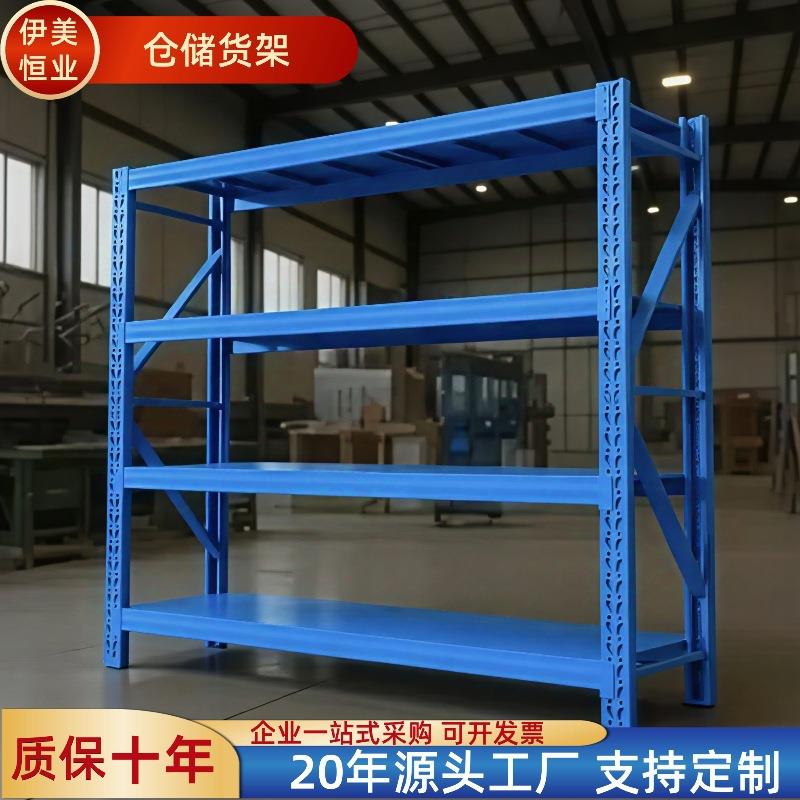 工厂仓储重型货架工业仓库五金储物架中重型库房架加厚置物架